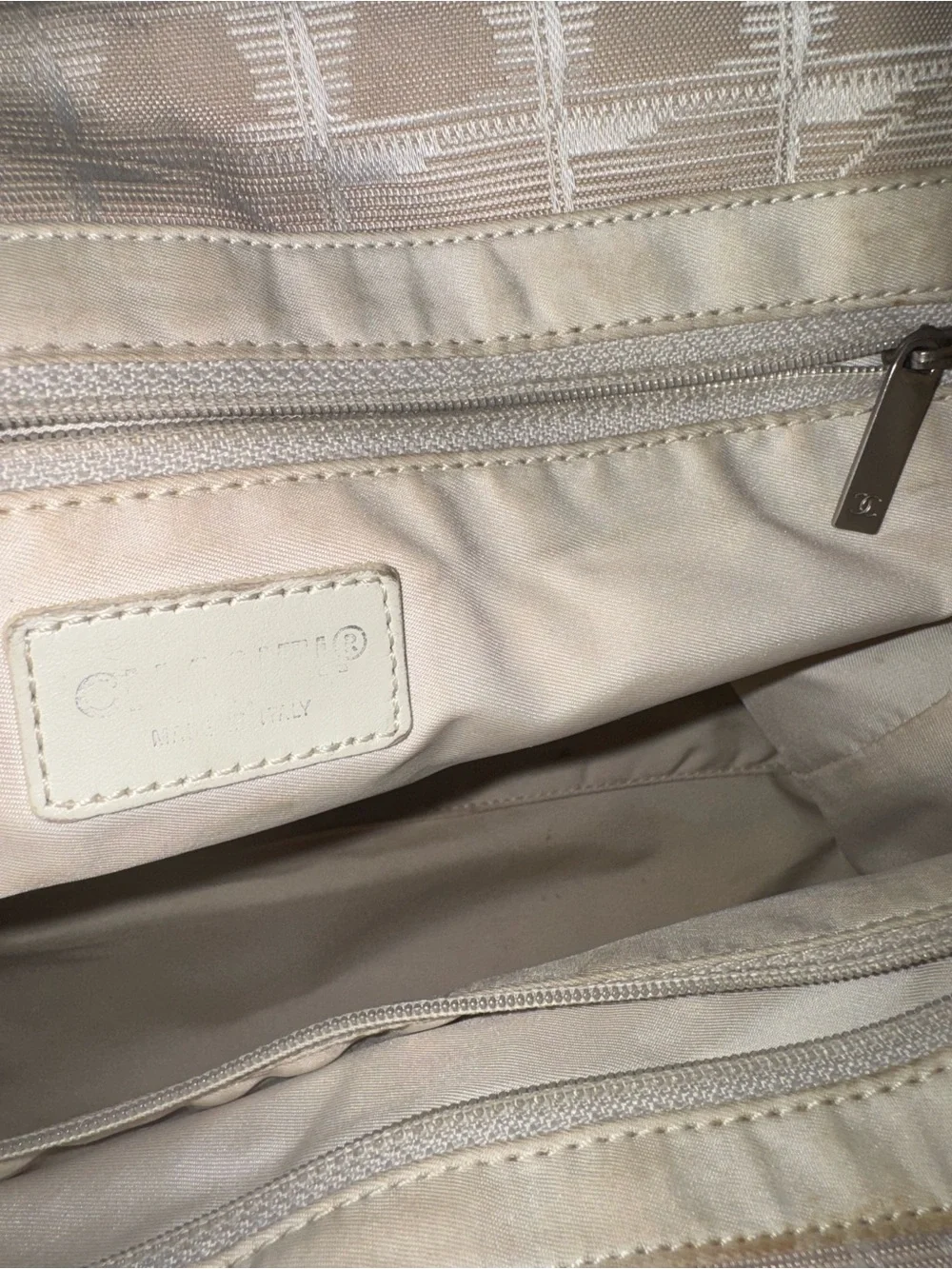 Chanel vintage Travel Line MM Tote Bag with certificate of authenticity